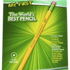 Deals 😀 Ticonderoga My First Wood-Cased Pencils, No 2 HB Soft, With Eraser, Yellow, Pack Of 36 🌟 -School Smart - shop 2090242 B ecommfullsize