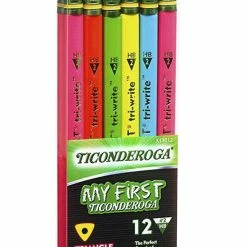 Best Pirce 🎁 Ticonderoga My First Tri-Write Wood-Cased Pencils, Assorted Neon, Pack Of 12 😍