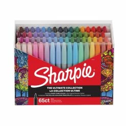 Cheap 😍 Sharpie Permanent Markers, Fine Point, Assorted Colors, Pack Of 65 🔥