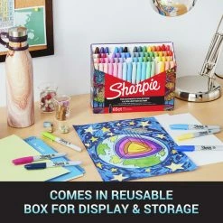 Cheap 😍 Sharpie Permanent Markers, Fine Point, Assorted Colors, Pack Of 65 🔥 -School Smart - shop 2090620 C ecommfullsize