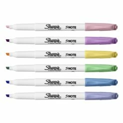 Discount 😍 Sharpie S-Note Creative Markers, Highlighters, Assorted Colors, Chisel Tip, Pack Of 6 👏 -School Smart - shop 2090621 C ecommfullsize