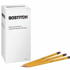 Hot Sale 👍 Bostitch Premium American Cedar Pencils, No 2 Pre-Sharpened, Box Of 144 ❤️