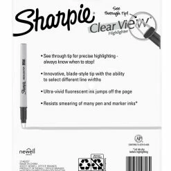 Buy 😉 Sharpie Highlighter, Clear View Highlighter Chisel Tip, Assorted, Pack Of 8 🛒 -School Smart - shop 2092347 B ecommfullsize