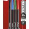 Best Pirce 👍 Sharpie Pens, Fine Point (0.4mm), Assorted Colors, Pack Of 4 ✔️ -School Smart - shop 2092444 A ecommfullsize