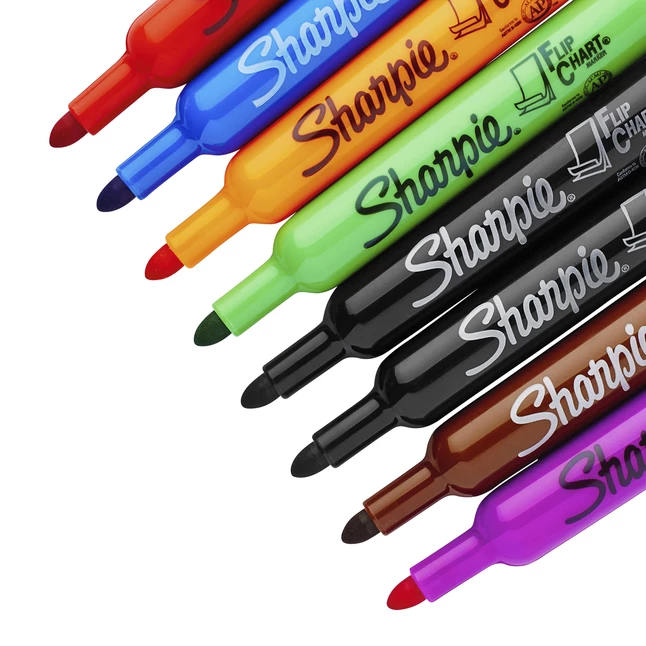 Outlet ๐ฅฐ Sharpie Flip Chart Markers, Bullet Tip, Assorted Colors, Pack Of 8 ๐ 8 Outlet ๐ฅฐ Sharpie Flip Chart Markers, Bullet Tip, Assorted Colors, Pack Of 8 ๐ - Image 6