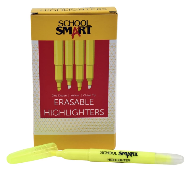 Coupon ๐ School Smart Erasable Pen Style Highlighters, Chisel Tip, Yellow, Pack Of 12 ๐ฅฐ 3 Coupon ๐ School Smart Erasable Pen Style Highlighters, Chisel Tip, Yellow, Pack Of 12 ๐ฅฐ