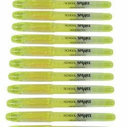 New 😀 School Smart Liquid Pen Style Highlighters, Chisel Tips, Yellow, Pack Of 12 🧨 -School Smart - shop 2100583 D ecommfullsize