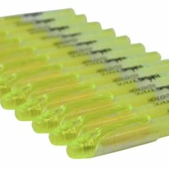 New 😀 School Smart Liquid Pen Style Highlighters, Chisel Tips, Yellow, Pack Of 12 🧨 -School Smart - shop 2100583 E ecommfullsize