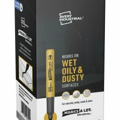 Best deal 👍 Avery UltraDuty Marks A Lot Permanent Markers, Chisel Tip, Water Resistant, Industrial Grade Ink, Black, Pack Of 12 💯