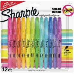 Cheap 👍 Sharpie Pocket Highlighters, Assorted, Chisel Tip, Pack Of 12 🛒