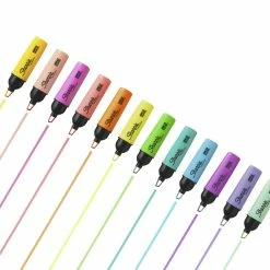 Budget ✨ Sharpie Highlighter, Clear View Highlighter With See-Through Chisel Tip, Tank Highlighter, Assorted, Pack Of 12 ❤️ -School Smart - shop 2102341 B ecommfullsize