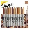 Cheap 👍 Sharpie Permanent Markers, Portrait Colors, Fine Point, Assorted, Pack Of 12 🔥 -School Smart - shop 2102343 A ecommfullsize