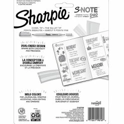 Promo 😉 Sharpie S-Note Duo, Fine And Chisel Tips, Assorted Colors, Pack Of 8 ✔️ -School Smart - shop 2102346 B ecommfullsize