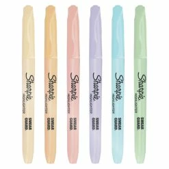 Cheapest 🥰 Sharpie Pocket Highlighters, Chisel Tip, Assorted Mild Pastel Colors, Pack Of 5 🔔 -School Smart - shop 2102362 D ecommfullsize