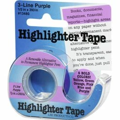 Discount 😀 Lee Products Lee 3-Line Removable Highlighter Tape, 1/2 X 393 Inches With Dispenser, Purple 😍
